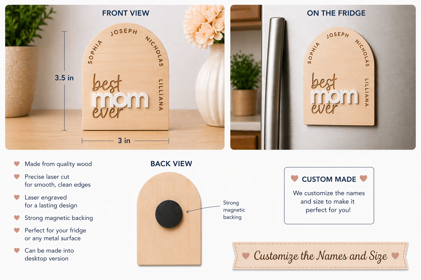 Customizable Fridge Magnet