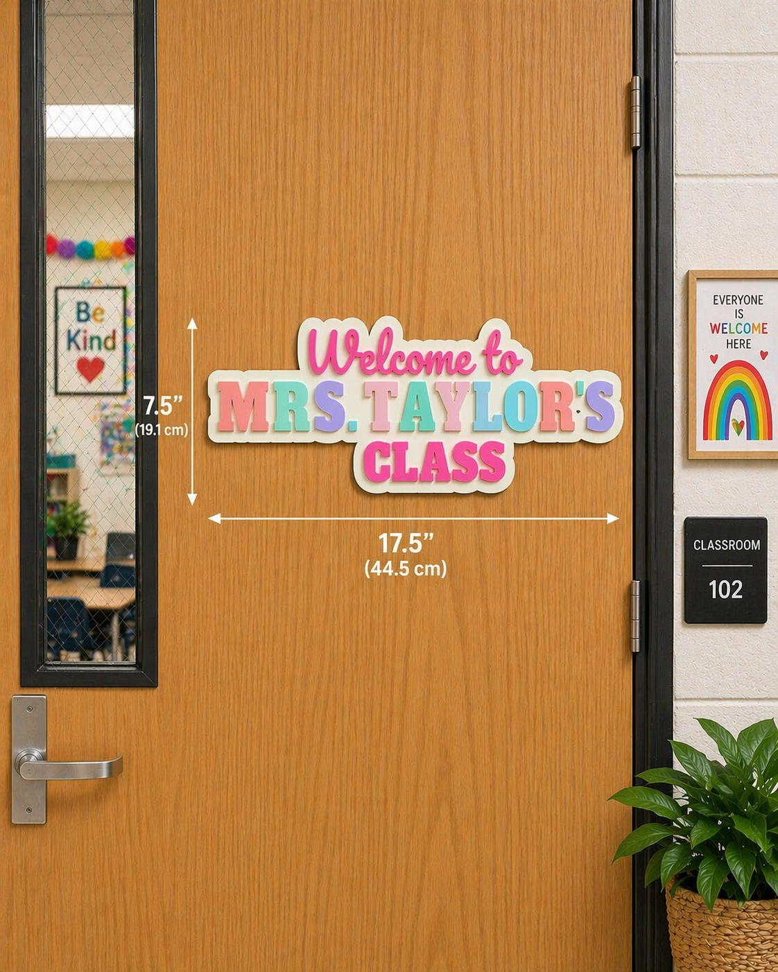 Teacher Name Door or Wall Sign