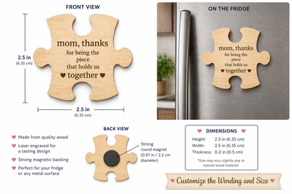Puzzle Piece Fridge Magnet