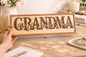 Grandma and Grandchildren sign