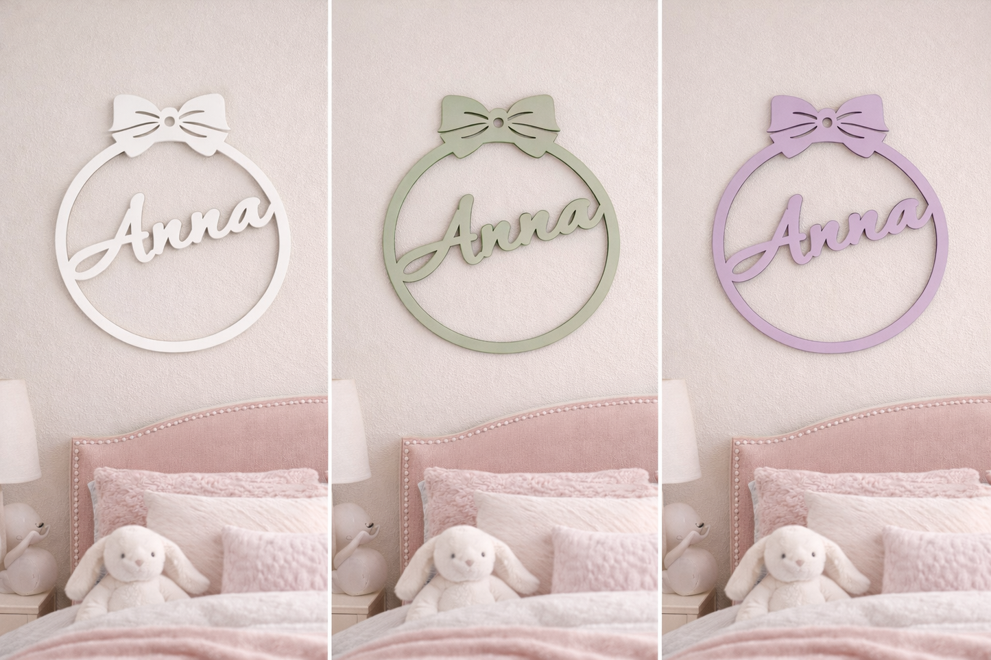 Circle Bow Name Sign