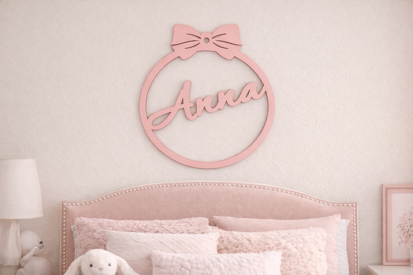 Circle Bow Name Sign