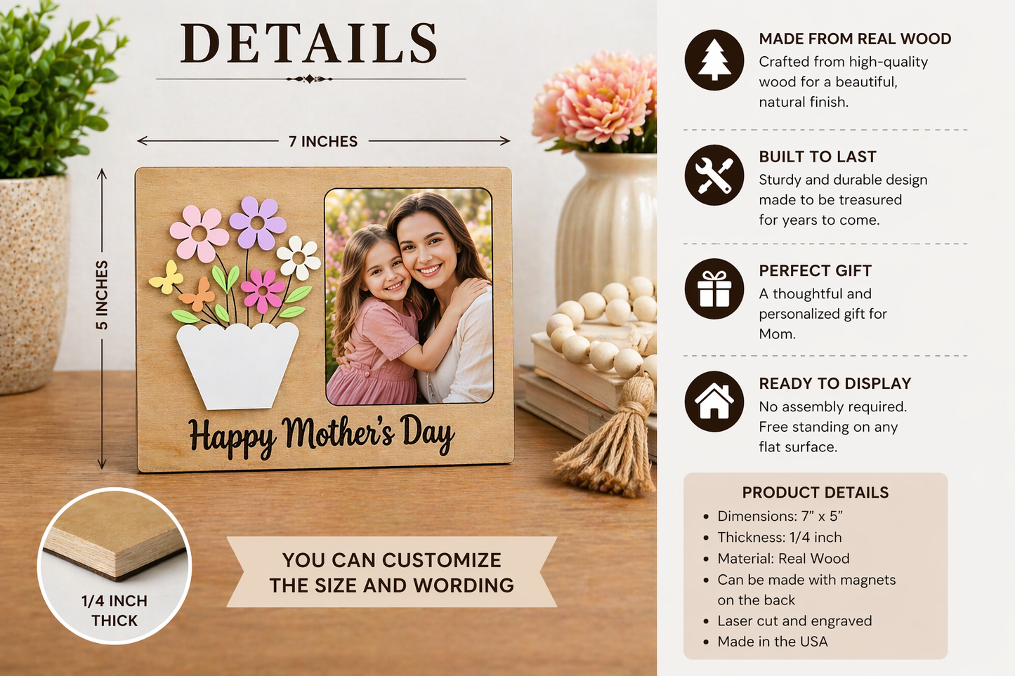 Flower Pot Mother’s Day Frame