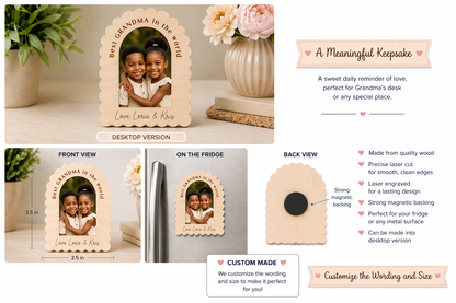 Scalloped Edge Picture Frame/Magnet