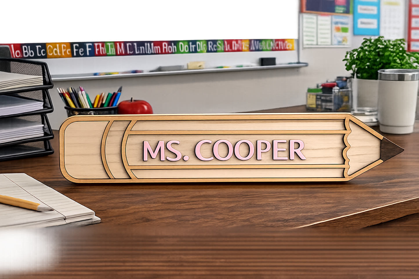 Unique Pencil Name Sign