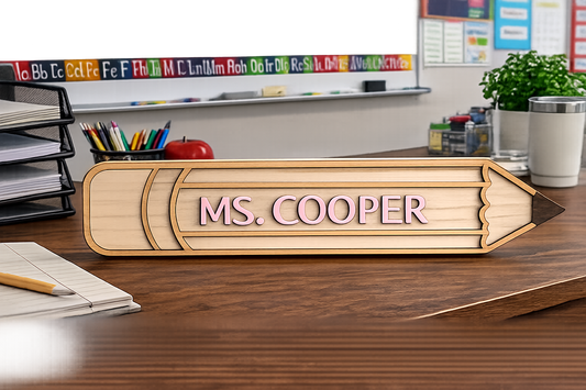 Unique Pencil Name Sign