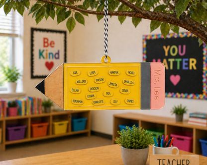 Pencil Shaker Ornament