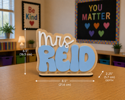 Free Standing Name Sign