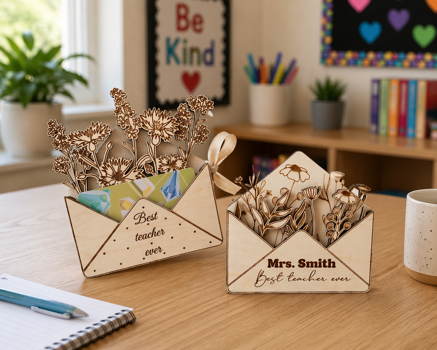 Floral Gift Card Holder/Magnets ￼