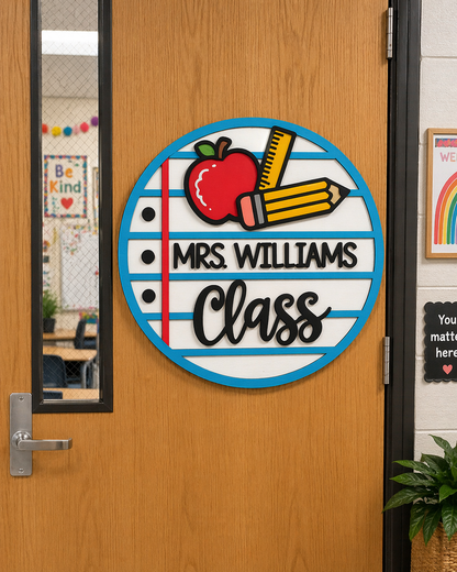 Teacher Name Door or Wall Sign