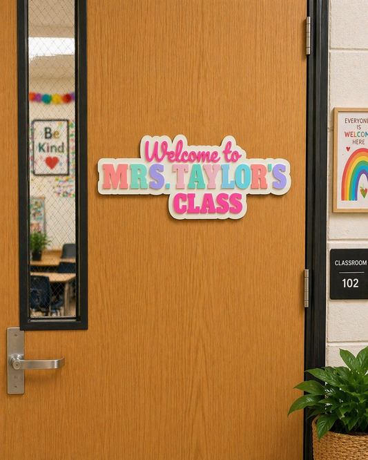 Teacher Name Door or Wall Sign